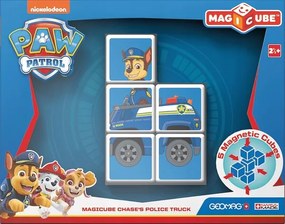 Магнитен конструктор, Geomag, Magicube, Paw Patrol, Полицейската кола на Чейс 079, 5 части