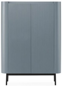Сиво-синьо шкафче 100x140x40 cm Willa – MOME