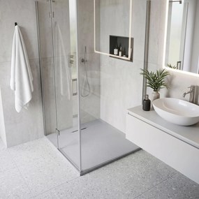 Корито за душ кабина Rea Bazalt Grey 90x90