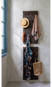 Тъмнокафяв панел за окачване от масивен дъб 46x100x8 cm Parco – Spinder Design