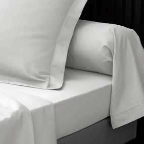 Бял еластичен чаршаф от памук перкал 160x200 cm Percaline – douceur d'intérieur