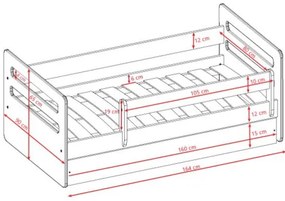 Детско легло Tomi-160 x 80