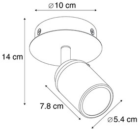 Модерен баня прожектор стомана IP44 - Ducha