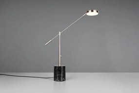 LED настолна лампа в черен и сребрист цвят (височина 65 cm) Fiore – Trio Select