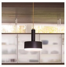 Hinkley HK-CEDRIC-P-M-BK — полилей CEDRIC на прът, 2 x E27, макс. 60 W, 230 V, Ø33 см, златист/черен