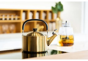 Чайник от неръждаема стомана в златист цвят1,5 l Diamante – Vialli Design