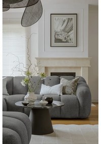 Сив ъглов диван (десен ъгъл/U форма) Shell – Miuform