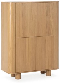 Шкафче от декор от дъб в естествен цвят 100x133x40 cm Padoc – MOME
