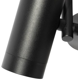 Модерна релсова система за осветление с 3 прожектора черна 1-фазова - Iconic Scopio