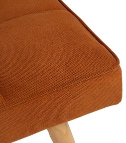 Шенилов разтегателен диван в тухлен цвят 175 cm – Ixia