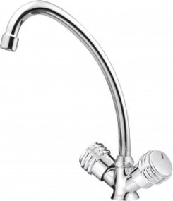 Стоящ смесител за кухня КУИК, Inter Ceramic, ICF 7009873C M7119, висок чучур