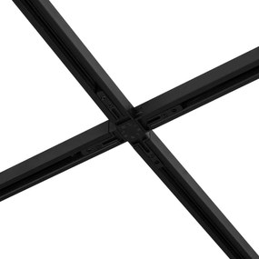 Модерна релсова система за осветление с 6 прожектора и 4 висящи лампи черна 1-фазна - Slimline Uzzy Keno