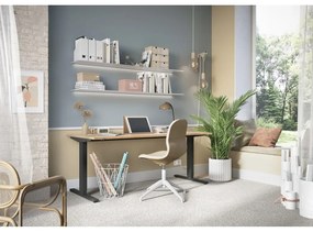 Работна маса с електрическо регулиране на височината с дъбов плот 80x180 cm Lissabon – Germania