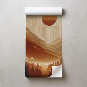Самозалепващ тапет – Топла планинска панорама