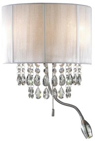 Ideal Lux - LED стенен аплик 2xE14/40W/230V + LED/1W