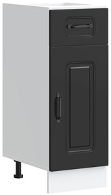 853458 vidaXL Кухненски шкаф, "Kalmar", черен, инженерно дърво