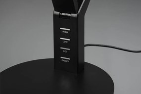 Матово черно LED затъмняваща се настолна лампа (височина 40 cm) Ava – Trio