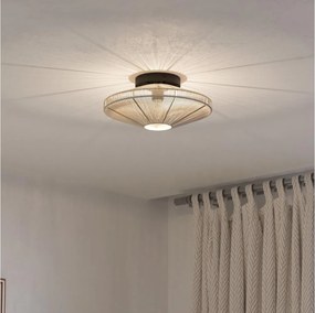 Eglo 43998 - Таванно осветително тяло MIDSUMER 1xE27/40W/230V Ø 38 см кремаво