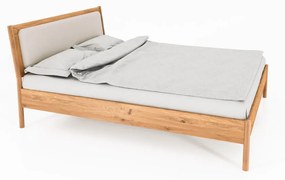 Дъбово двойно легло с тапицирана табла 140x200 cm Pola - The Beds