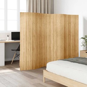 247197 vidaXL Параван за стая, бамбук, 250x165 см, натурален цвят