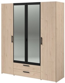 Гардероб Dorm 4-door с огледало-Mauro