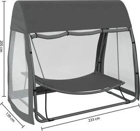 Градинска люлка Hesperide Trinidad, Комарник, Цвят Шисти
