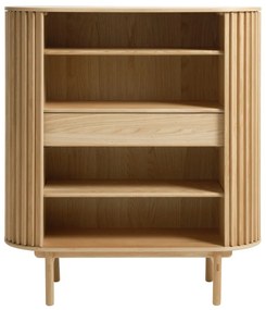 Шкаф от дъб в естествен цвят 110x125 cm Carno - Unique Furniture