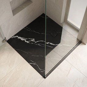 Корито за душ кабина Magnum CARRARA BLACK 90x90