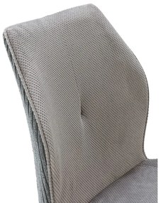 Светлосиви велурени трапезни столове в комплект 2 бр. Adaya – Marckeric