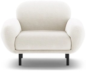 Бяло кресло от букле Poppy – Micadoni