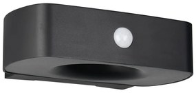 LED стенно външно осветително тяло със соларен панел (височина 6 cm) Bilbao – Trio