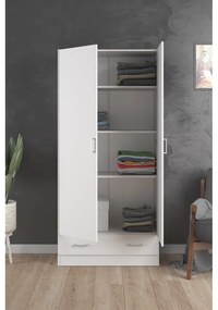Бял гардероб 79x170 cm Space – Tvilum