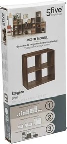 Рафт 5five Mix'n Modul Industrial, 4 отделения, Дърво