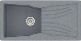 Мивка Sanitec 328-Metallic Silver