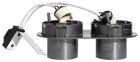 Комплект от 6 вградени спота Gunmetal GU10 50mm 2-Light - Installa