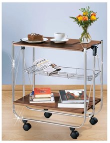 Мобилна маса за сервиране Сервиране орех Deluxe - Wenko