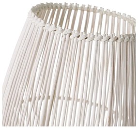 Бяла бамбукова настолна лампа с бамбуков абажур (височина 29 см) - Casa Selección