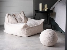 Кремав детски пуф от букле Chair – Wigiwama