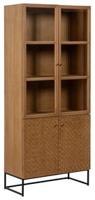 Витрина от декор от ясен в естествен цвят 84,5x198 cm – Ixia