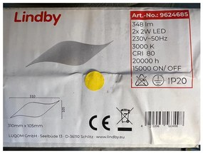 Lindby - LED Аплик SALKA 2xLED/2W/230V