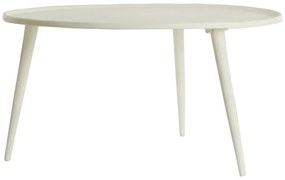 Кремава метална кръгла масичка за кафе ø 67,5 cm Babina – Light &amp; Living