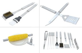 Комплект от 18 инструмента за печене на скара в алуминиев калъф - Cattara