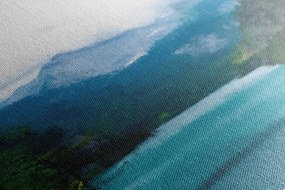 Картина на платно – Рисувано планинско езеро