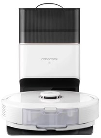 Прахосмукачка робот Roborock Q8 max+ Q8MP02-00, 59W, Wi-Fi, Гласово управление, 5500 Pa, Сухо и мокро почистване, Автономия до 240 мин, Бял/черен