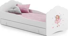 Kids bed Leomari-Розово - бяло