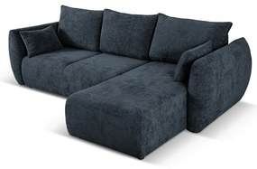 Тъмносин ъглов диван (десен ъгъл) Matera - Cosmopolitan Design