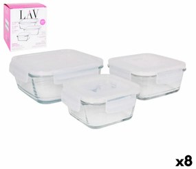 3 Комплект Кутии за Обяд LAV Кристал (8 броя) (3 pcs)