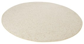 Кремав кръгъл килим ø 133 cm Wolly – BT Carpet