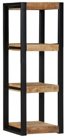 4015935 vidaXL Стенен рафт 35x35x100 cm Масивна груба дървесина Манго