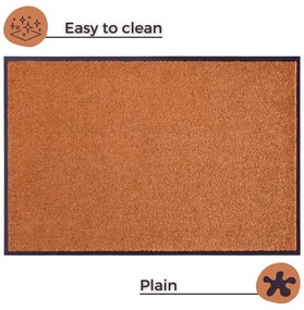 Оранжева постелка Wash &amp; Clean, 39 x 58 cm - Hanse Home